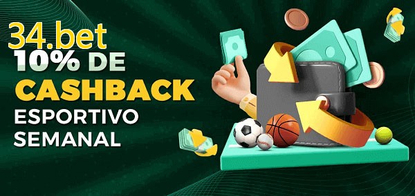 10% de bônus de cashback na 34.bet
